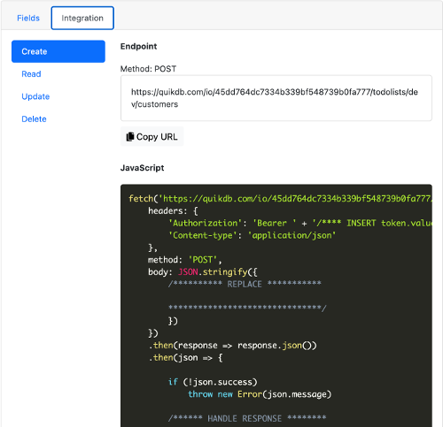 Integration samples